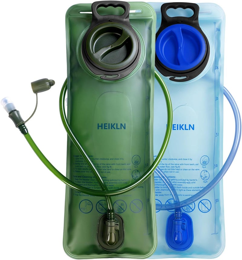 HEIKLN Hydration Bladder 1.5L-2L-3L,Leak Proof Water Reservoir, BPA Free Military Water Storage Bladder Bag Hydration Pack Replacement Easy Clean for Bicycling Hiking Camping Hunting Running - Image 1